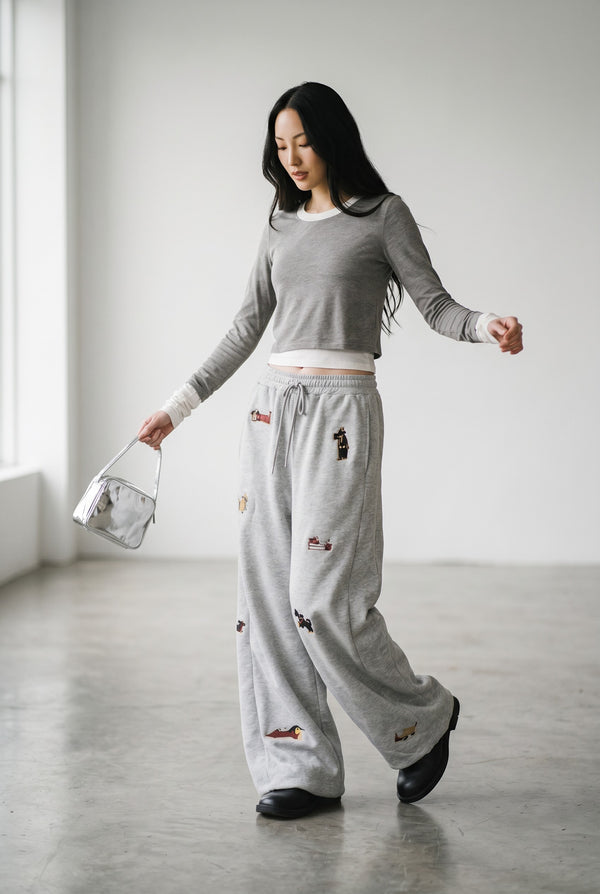 Amalia - Pantalones bordados Pup Barrel 🐾