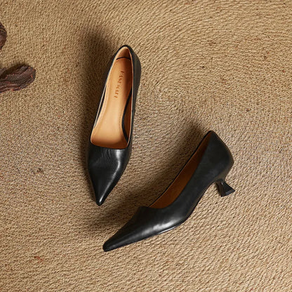 VALERIA™ | TACONES DE CUERO AUTÉNTICO
