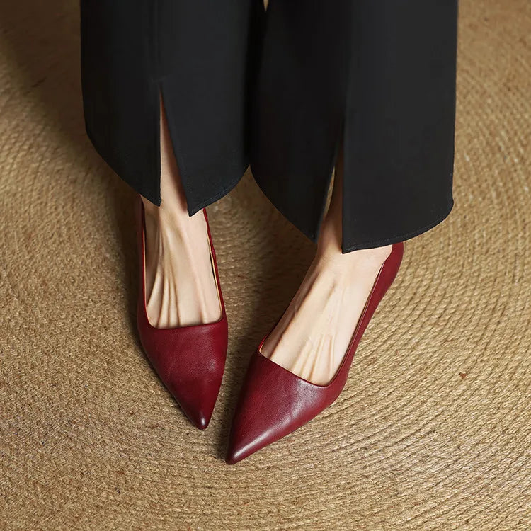 VALERIA™ | TACONES DE CUERO AUTÉNTICO